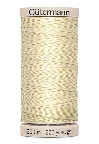 Gütermann Hand Quilten gewachst Gewinde 200 m 919 – Pro Spule + Gratis Minerva Crafts Craft Guide von Gütermann