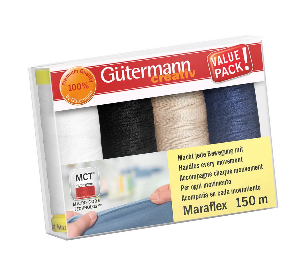Gütermann Maraflex Nähgarn, 4 Spulen Gütermann Maraflex Nähgarn, 4 Spulen von Gütermann