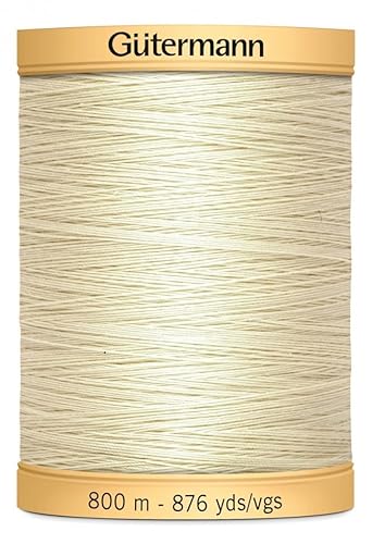 Gütermann Natürliche Baumwolle Nähgarn 800 m 919 – Pro Spule + Gratis Minerva Crafts Craft Guide von Gütermann