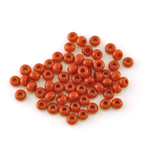 Gütermann Perlen Rocailles opak 9/0 2,7 mm Dose mit 28 gr Fb. 4565 rot von Gütermann