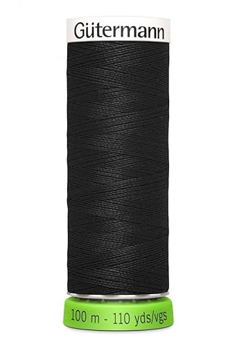 Gütermann Eco Nähgarn 100 m Schwarz - 100% Polyester Garn Gütermann Eco Nähgarn 100 m Schwarz - 100% Polyester Garn von Gütermann