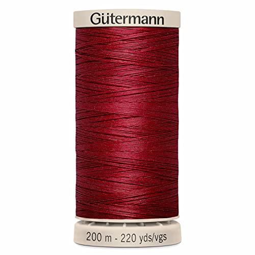 Gutermann 2T200Q/2453 | 2453-Dk Red 100% gewachste Baumwolle Quilt-Nähgarn | 200 m Gutermann 2T200Q/2453 | 2453-Dk Red 100% gewachste Baumwolle Quilt-Nähgarn | 200 m von Gütermann