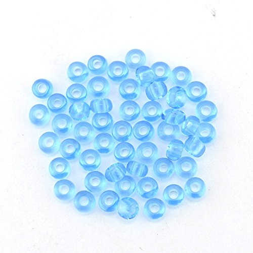 Perlen Rocailles waschbar 9/0 2,7 mm Röhrchen m. 12 g Fb. 7080 h'blau von Gütermann