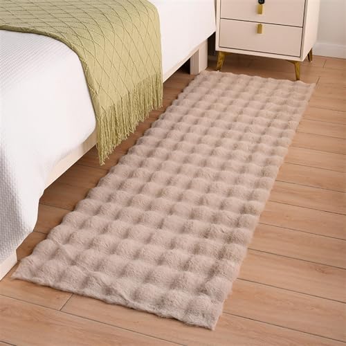 Guetto Hochflor Teppich - Comfy Taupe - Shaggy - Modern - Wohnzimmer, Esszimmer, Schlafzimmer - Fellteppich - Modern Kunstfell Carpet für Schlafzimmer,Camel,80x120cm von Guetto