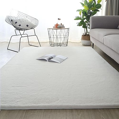 Guetto Teppich Wohnzimmer Shaggy Hochflor Grau Schmutzabweisend Läufer Flur - Flauschiger Teppich Schlafzimmer Moderne Extra Weich Pflegeleicht - Carpet Living Room,Beige,200x400 cm von Guetto