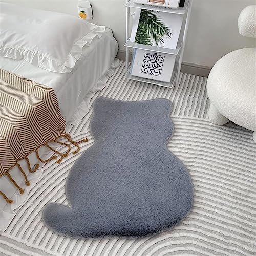 Guetto Teppich aus Kaninchenfell, superweich, geformt, für Stuhl, Couch, Sofa, Decke, Teppich, Kaninchen-Kunstfell, Katzenmuster, Grau, 47 x 93 cm Guetto Teppich aus Kaninchenfell, superweich, geformt, für Stuhl, Couch, Sofa, Decke, Teppich, Kaninchen-Kunstfell, Katzenmuster, Grau, 47 x 93 cm von Guetto