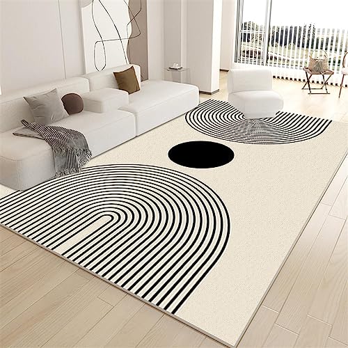 Guetto Wohnzimmer Teppich, Schlafzimmer Teppich, Modern Flauschiger Weich Teppich Groß Waschbarer Weiche Teppiche Für Wohnzimmer Deko Schlafzimmer Kinderzimmer,F,60x90cm von GueTTO