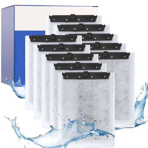 Gufastoe 10 Stück Ersatz Filterpads mit Aktiv-Kohle und Zeolithe für Tetra EasyCrystal Filter 250 und die Tetra EasyCrystal FilterBox 300 Geeignet von Gufastoe