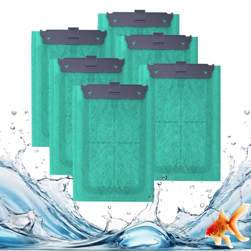 Gufastoe 6 Stück Ersatz Filterpads mit AlgoStop Depot Anti-Algenwirkstoff Kompatibel für Tetra EasyCrystal Filter 250 und die Tetra EasyCrystal FilterBox 300 Geeignet für Repto-DecoFilter von Gufastoe