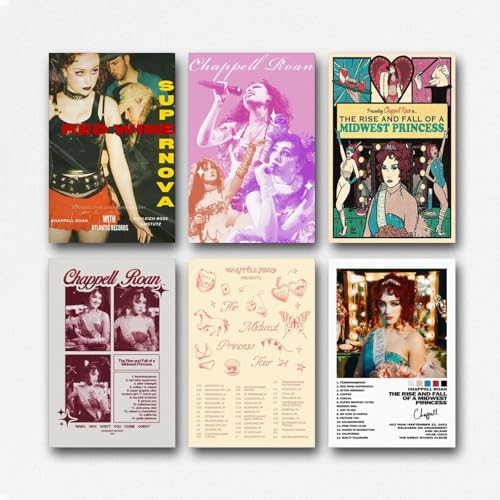 Gufatoo Chappell Poster Roan Musikalbum, Comics, Vintage-Musikposter für Zimmer, ästhetische Leinwand, Wandkunst, Schlafzimmerdekoration, 20 x 30 cm von Gufatoo