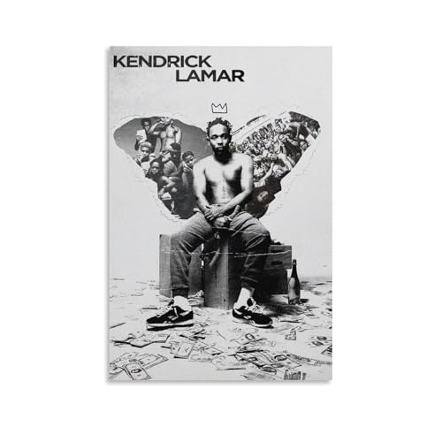 Gufatoo Kendrick Poster Lamar Rapper, Musikposter für Zimmer, ästhetische Leinwand, Wandkunst, Schlafzimmerdekoration, 30 x 45 cm von Gufatoo