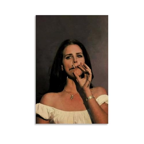 Gufatoo Lana Del Rey Poster, Musik, Vintage-Cover, Musikposter für Zimmer, ästhetische Leinwand, Wandkunst, Schlafzimmerdekoration, 30 x 45 cm von Gufatoo