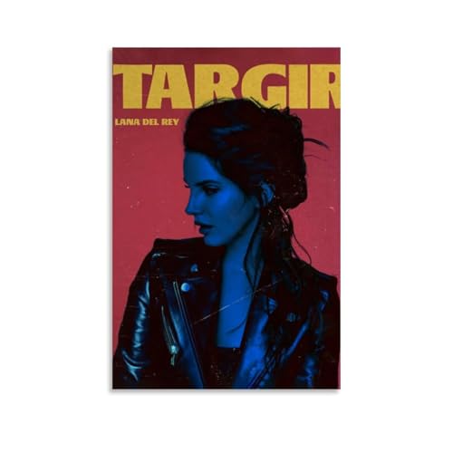 Gufatoo Lana Poster Del Rey, Vintage-Musikposter für Zimmer, ästhetische Leinwand, Wandkunst, Schlafzimmerdekoration, 50 x 75 cm von Gufatoo