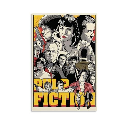 Gufatoo Pulp Poster, Fiction, Vintage-Musikposter für Zimmer, ästhetische Leinwand, Wandkunst, Schlafzimmerdekoration, 30 x 45 cm von Gufatoo