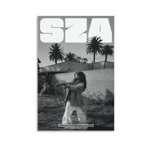 Gufatoo Sza Poster, Musik, Vintage-Musikposter für Zimmer, ästhetische Leinwand, Wandkunst, Schlafzimmerdekoration, 30 x 45 cm von Gufatoo