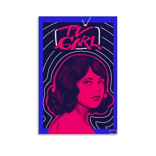 TV-Poster, Mädchen, Rockband, Musik, Vintage-Cover, Musikposter für Zimmer, ästhetische Leinwand, Wandkunst, Schlafzimmerdekoration, 30 x 45 cm von Gufatoo