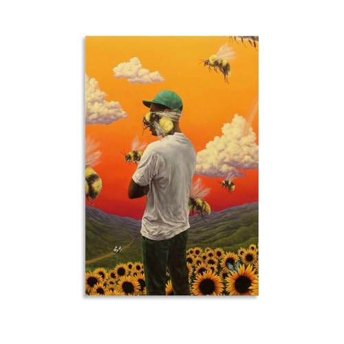 Tyler Poster The Creator Flower Boy Musikposter Musikposter für Zimmer, ästhetische Leinwand, Wandkunst, Schlafzimmerdekoration, 50 x 75 cm von Gufatoo