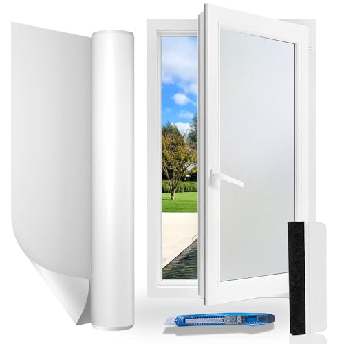 Gufoltie Fensterfolie Blickdicht 60x200cm Milchglasfolie Selbstklebend Fenster sichtschutzfolie ohne Klebstoff Statisch Haftend Folie blickschutz Anti UV für Zuhause Büro Gufoltie Fensterfolie Blickdicht 60x200cm Milchglasfolie Selbstklebend Fenster sichtschutzfolie ohne Klebstoff Statisch Haftend Folie blickschutz Anti UV für Zuhause Büro von Gufoltie
