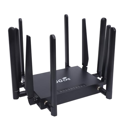 5G CPE-Router mit SIM-Kartensteckplatz, 600 Mbit/s Wireless Fidelity 6 802.11ax WLAN-Router 2,4G 5G Dualband-Internet-Router für Zuhause Im Innenbereich (EU-Stecker) von Gugxiom