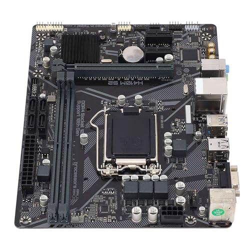 Computer-Motherboard, M ATX 2 DDR4 DIMM-Steckplatz für LGA 1200 10. Generation für Core-CPU-Prozessor, Unterstützt 2 Kanäle DDR4 2933 2666 2400 2133 MHz, H410M-S2 Computer-Motherboard, M ATX 2 DDR4 DIMM-Steckplatz für LGA 1200 10. Generation für Core-CPU-Prozessor, Unterstützt 2 Kanäle DDR4 2933 2666 2400 2133 MHz, H410M-S2 von Gugxiom