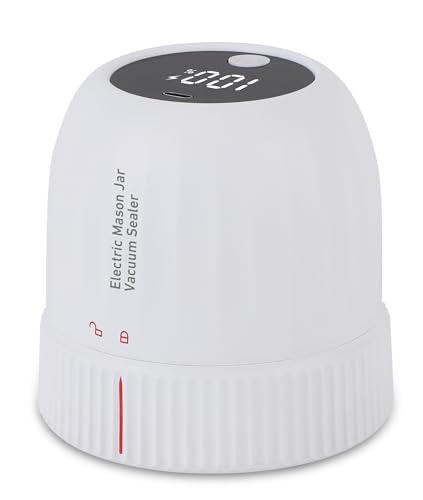 Elektro-Vakuum-Glas-Versiegler-Kit 1200mAh Akku wiederaufladbare tragbare Konservengläser Vakuum-Versiegelungsmaschine für Lebensmittel Lagerung weiß Versiegler von Gugxiom