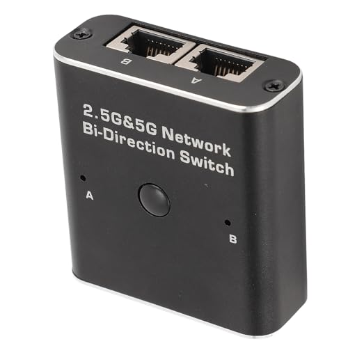 Gigabit-Ethernet-Splitter 1 zu 2, Netzwerk-Splitter mit USB-Stromkabel, RJ45-Internet-Splitter-Adapter 1000 Mbit/s, Hohe Geschwindigkeit für 2,5 G 5 G (CAT6) von Gugxiom