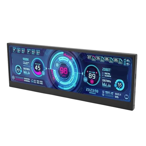 Gugxiom 14-Zoll-, Geeignet für AIDA64-Hardware-Panel-, Dynamisches Computergehäuse-Lichtbrett, Computer-Hardware-Gesundheitsmonitor-Panel, DIY-Musikspektrum Gugxiom 14-Zoll-, Geeignet für AIDA64-Hardware-Panel-, Dynamisches Computergehäuse-Lichtbrett, Computer-Hardware-Gesundheitsmonitor-Panel, DIY-Musikspektrum von Gugxiom