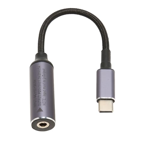 Gugxiom 17,4 cm DC 7,4 Mm X 0,6 Mm Buchse Eingang auf USB Typ C Stecker Stromladekabel, 100 W DC auf USB Typ C Verlängerungskabel für Telefon Tablet Laptop von Gugxiom