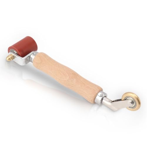 Gugxiom 40mm Silikon Nahtroller, Handdruck Doppelend-Silikon Naht Messing Detail Roller Combo Nahtroller, Dual Use Messing Rad Flache Nahtroller für PVC TPO Schweißen Gugxiom 40mm Silikon Nahtroller, Handdruck Doppelend-Silikon Naht Messing Detail Roller Combo Nahtroller, Dual Use Messing Rad Flache Nahtroller für PVC TPO Schweißen von Gugxiom