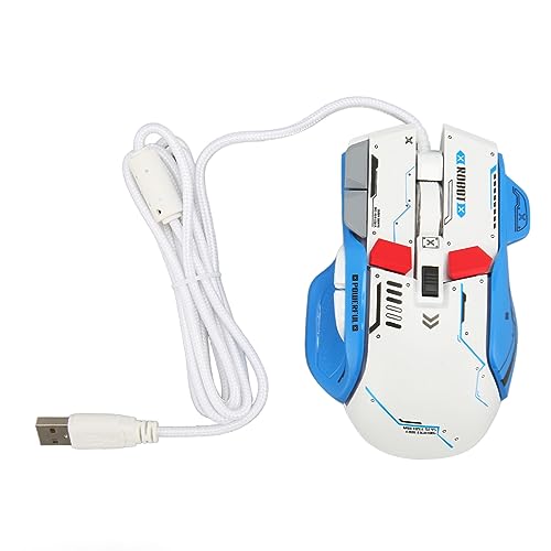 Gugxiom Kabelgebundene Mechanische Maus, Makro-Programmiermaus mit 1,65 M Kabel, RGB-Licht, 10 Programmierbare Tasten, 6 Einstellbare DPI für Gaming-Programmierung Gugxiom Kabelgebundene Mechanische Maus, Makro-Programmiermaus mit 1,65 M Kabel, RGB-Licht, 10 Programmierbare Tasten, 6 Einstellbare DPI für Gaming-Programmierung von Gugxiom