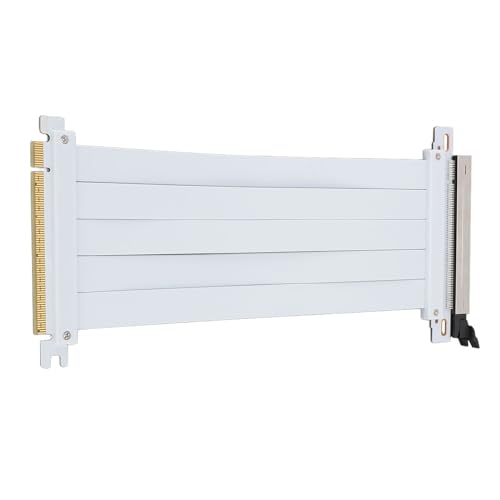 Gugxiom PCIE 5.0 X16 Riser-Kabel, PCB 128 Gbit/s Hochgeschwindigkeits-Flexibler GPU-Erweiterungs-Riser-Kabeladapter, Kompatibel mit 4.0 3.0 2.0 1.0 (30cm) von Gugxiom