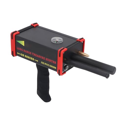 Metalldetektor, 1000 M Reichweite, 25 M Tiefe, Professioneller Unterirdischer Metallscanner, Hochpräziser Gold-Silber-Kupfer-Diamant-Ortungsgerät mit 2 Antennen und Kopfhörern von Gugxiom