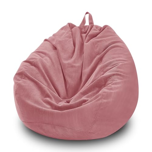 Gugxiom Sitzsack Stuhl Abdeckung (ohne Füllung), Gefüllte Tier Lagerung Sitzsack Stuhl Abdeckung, Premium Cord stopfbar Sitzsack Haustiere Hunde/Katzen Lazy Beds für die Organisation von Plüschtieren von Gugxiom