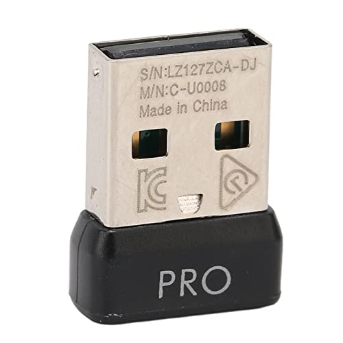 USB-Mausempfänger für Logitech G PRO, Kabellose 2,4-G-Technologie, Signalstabiler -Mausempfänger, Signalstabiler, Einfach Auszutauschender Adapter für die Kabellose Logitech von Gugxiom