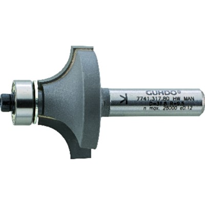 HW-Abrundfräser Schaft-ø8mm Z2 D42 R15 von Guhdo