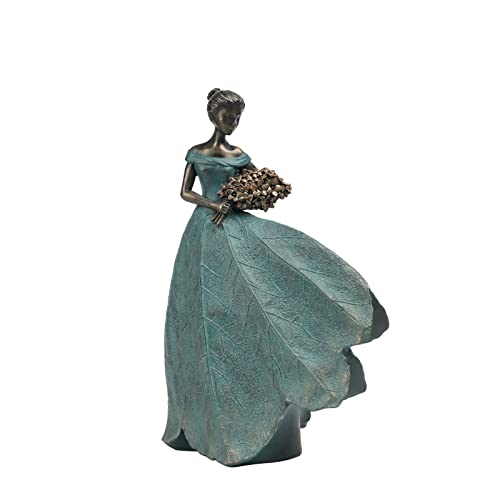 Guichifun Fairy Statue Collection Home Decoration - Leaf Angel Girls Resin Modern Table Decor for Living Room Office Sculpture Decor for Women Indoor Rustic Figures Gift 5 x 3 x 7.5 Inch von Guichifun