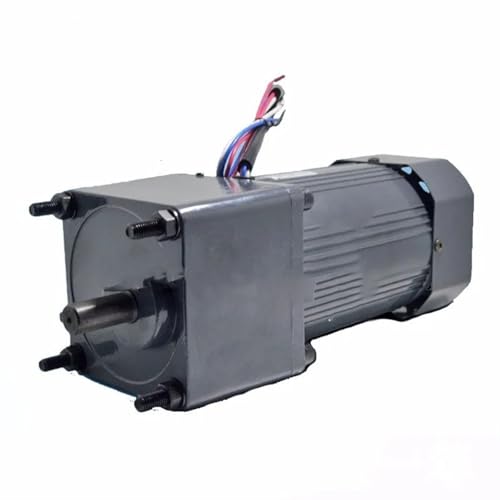 Getriebemotor 1 Stück 200 W umgekehrter Dämpfungsmotor 104 x 104 mm Rahmen 6M200GU-C Geschwindigkeitsverstellbarer Getriebemotor mit Regler 220 V AC einphasig Variabler(75K) von GuidNaurys