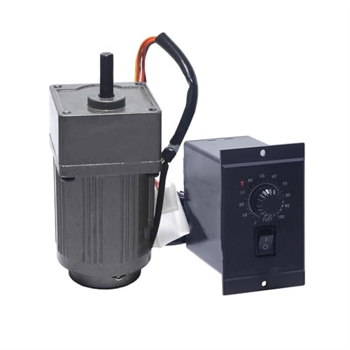 Getriebemotor 6 W Induktionsgetriebemotor 220 V AC einphasig 60 x 60 mm Rahmengeschwindigkeit einstellbarer Motor 2IK6GN-C Untersetzungsgetriebemotor CW CCW Variabler(7.5K 166RPM) von GuidNaurys