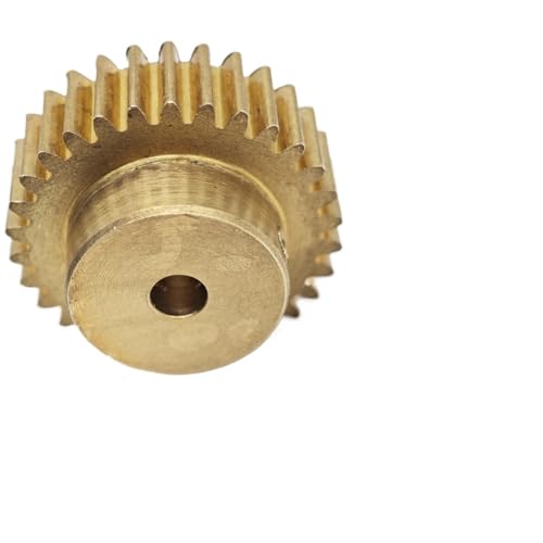 GuidNaurys 0,5 M 41T Zylinderrad mit 5 mm dicken Zähnen, Getrieberitzel, 0,5 Modul, 41 Zähne, Kupfer-Stirnrad, 21,5 mm Außendurchmesser Getriebe(5mm bore) von GuidNaurys