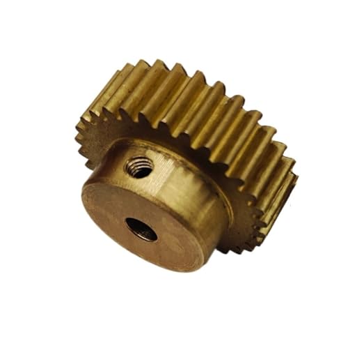 GuidNaurys 0,5 M 59T Messing-Stirnrad 0,5 Modul 59 Zähne Gerade Zähne Zylinderrad Mit Schrittmotor-Treiberritzel M3-Schraube Getriebe(3MM BORE) von GuidNaurys