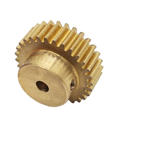 GuidNaurys 0,5 M 70T Stirnradgetriebe aus Kupfer, 0,5 Modul, 70 Zähne, Stirnradgetriebe mit abgestuften geraden Zähnen, Messingritzel, M3-Schraube Getriebe(8mm bore) von GuidNaurys
