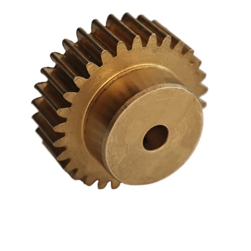 GuidNaurys 0,5 M 98T Stirnradgetriebe aus Kupfer, 5 mm Zähne dick, 0,5 Modul, 98 Zähne, zylindrisches Zahnrad mit Schrittgetriebe, Motorritzel Getriebe(4MM BORE) von GuidNaurys