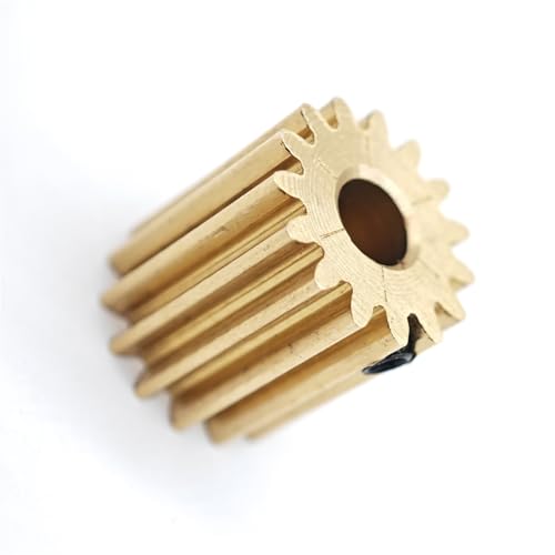 GuidNaurys 0,5 M Flaches Stirnrad 0,5 Modul 10T 11T 12T 13T 14T 15 Zähne Gerades Ritzel 2 mm bis 4 mm Loch Zylinderrad M3 Schraube Getriebe(14 teeth 2mm bore) von GuidNaurys