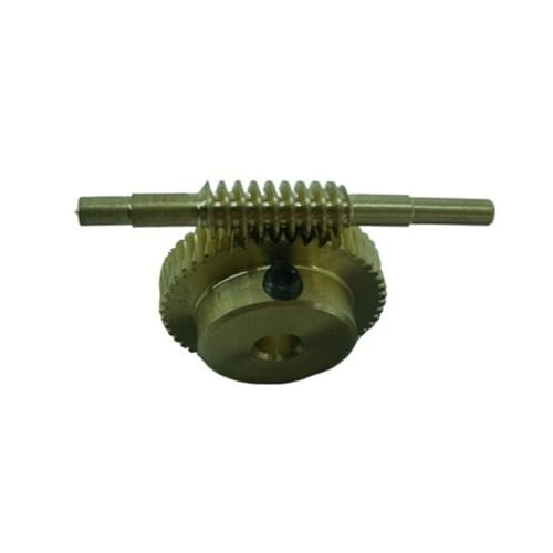 GuidNaurys 0,5 Modul Kupfer-Schneckengetriebesatz 0,5 M 20T 30 Zähne 40T 50T 60 Zähne Reduktionsturbinenritzel Lange Schneckenwelle Eingriffswinkel(1:50 6MM BORE) von GuidNaurys