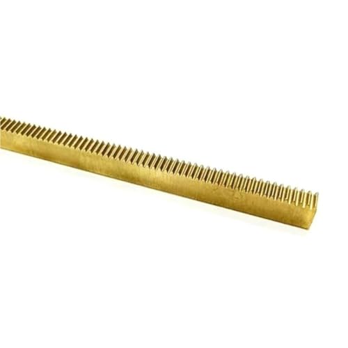 GuidNaurys 0,5 Modul Kupferzahnstange Gerade Zähne Stirnradgetriebe Übertragungsschiene 6 mm breit 8 mm hoch Fotografische Fokussierstange Getriebe(100mm length) von GuidNaurys