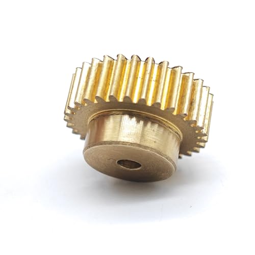 GuidNaurys 0,5 m Messing-Stirnrad, 54 mm Durchmesser, 106 Zähne, 5 mm Zahndicke, 106 Zähne, gerades zylindrisches Zahnrad Getriebe(9mm bore) von GuidNaurys