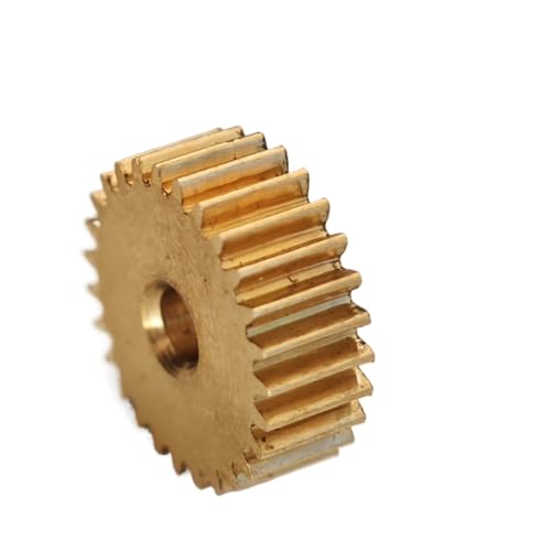 GuidNaurys 0,7 Modul 18 Zähne Messing Stirnrad 3mm 3,17mm 4mm 5mm 6mm 6,35mm 8mm Innenloch 0,7M 18T zylindrisches Zahnrad Ritzel Getriebe(3.17mm bore) von GuidNaurys