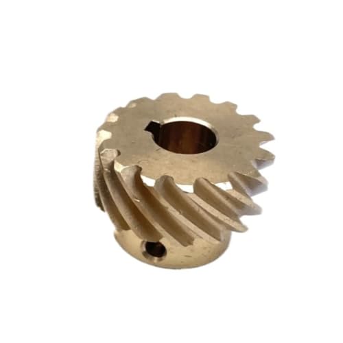 GuidNaurys 1,5 M 20 Zähne Rechtshänder Schrägverzahnung Passfedernut Loch 1,5 Modul 20 Zähne Versetzt Schrägverzahnung Ritzel Spiral Gehrungsgetriebe Eingriffswinkel(Bore 10mm keyway 4x1.8mm) von GuidNaurys