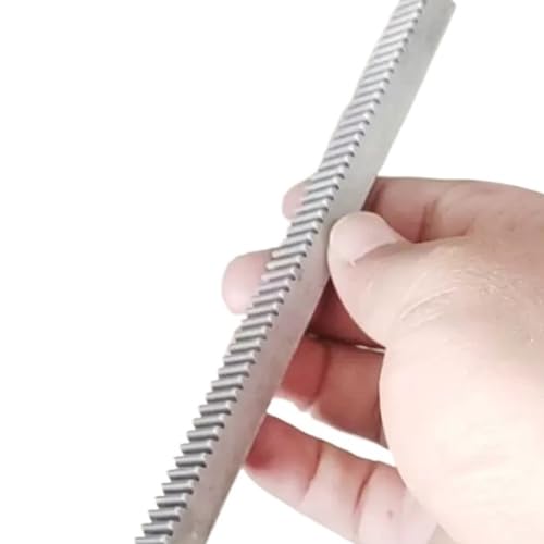GuidNaurys 1 Modul Zahnstange mit geraden Zähnen, 10 mm, 15 mm Zahnbreite, 1 m, Stirnradgetriebe aus Aluminiumlegierung Getriebe(10x15x500mm) von GuidNaurys