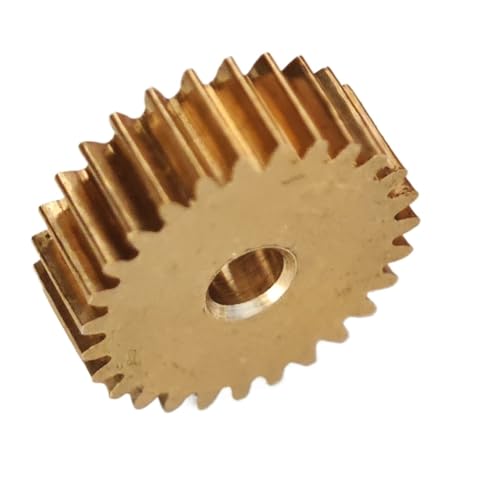 GuidNaurys 1 Stück 0,5 M 24 Zähne Messing Flachzahnrad 13 mm Durchmesser 5 mm Dickes Kupfer Gerade Zähne Stirnritzel 0,5 Modul 24 Zähne Zylinderrad Getriebe(8mm bore) von GuidNaurys